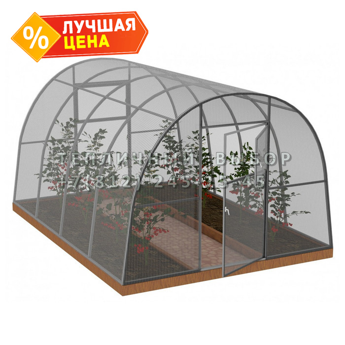 Теплица из поликарбоната Арочная 2,5х4 h=2 м профиль 30х30 мм 